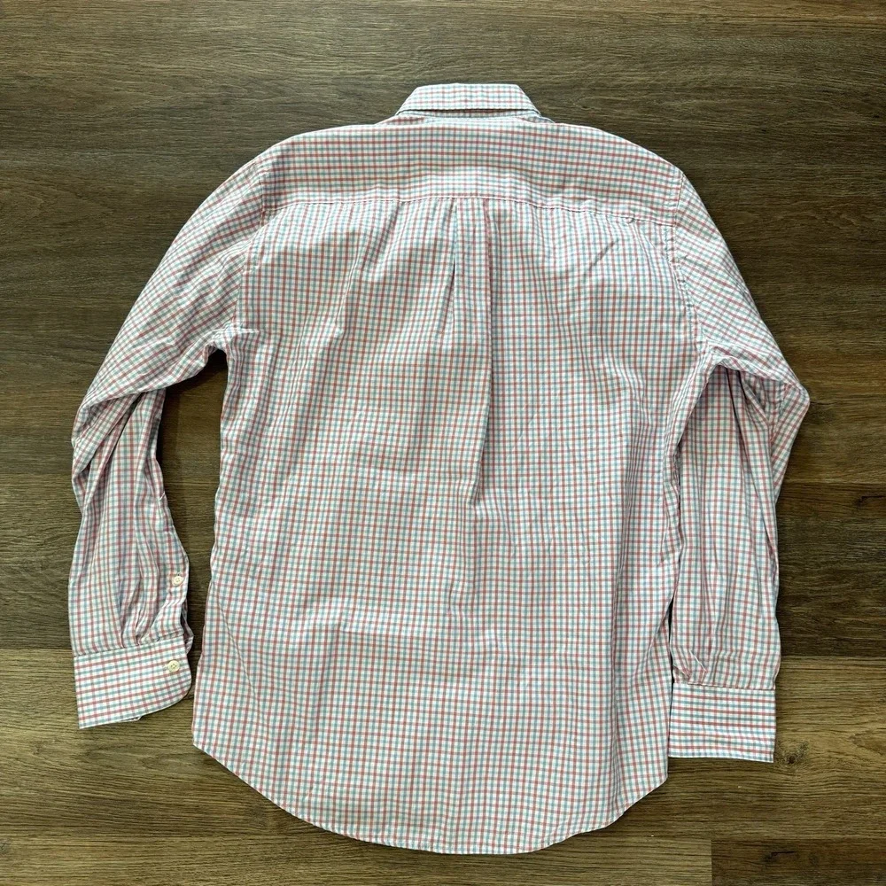 Peter Millar Crown Trey Sport‎ Shirt Button Down Multicolor Plaid Sz M Casual